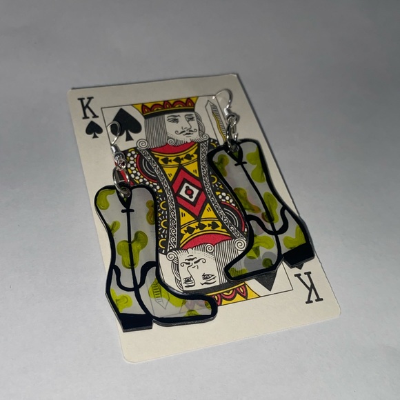 *3 for $12* Recycled Plastic Boot Earrings in Green - Picture 3 of 6